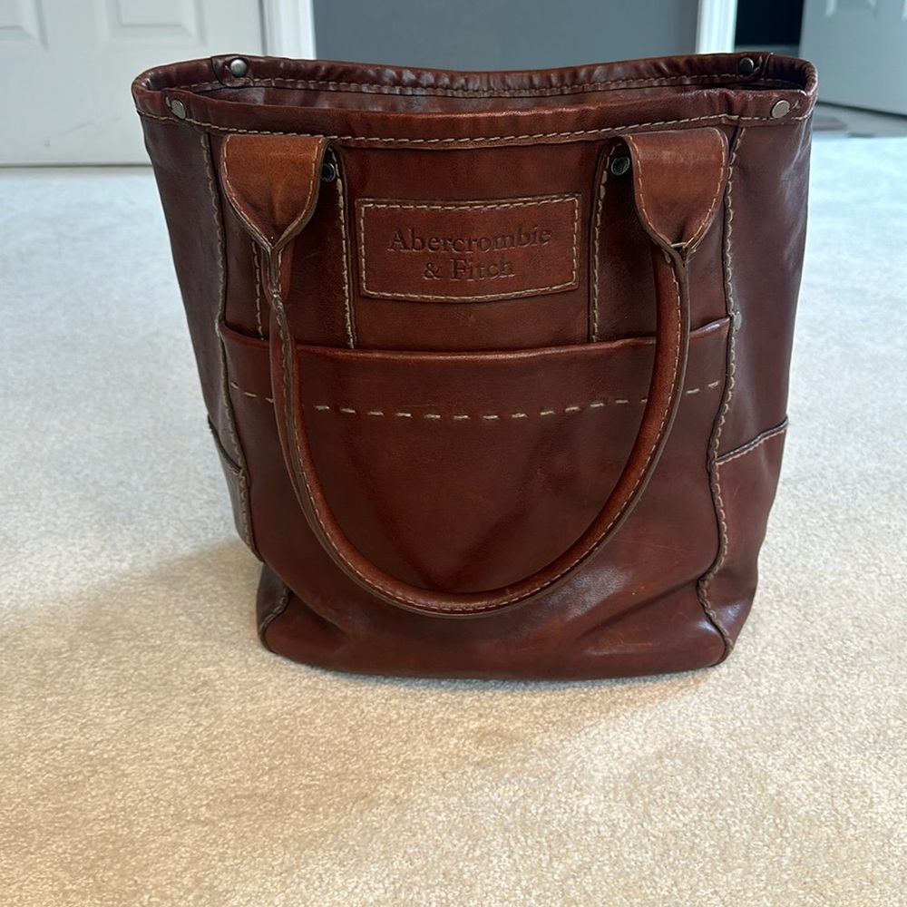 Abercrombie and Fitch Leather Tote